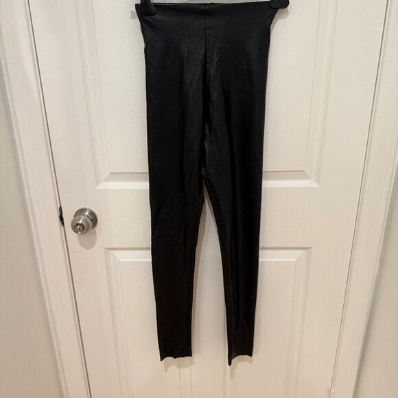 COMMANDO PERFECT CONTROL BLACK FAUX LEATHER LEGGINGS NEW WITHOUT TAGS NWOT - Picture 6 of 7
